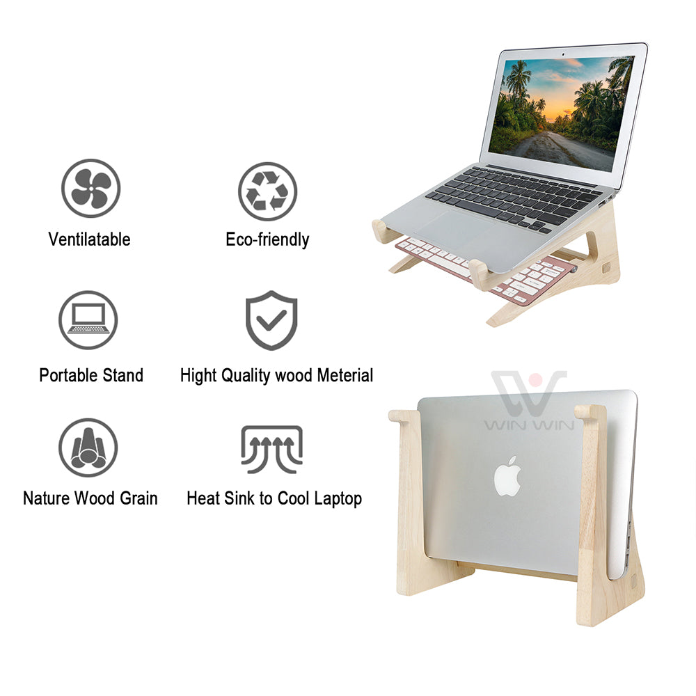 EcoHome Bamboo Laptop Stand