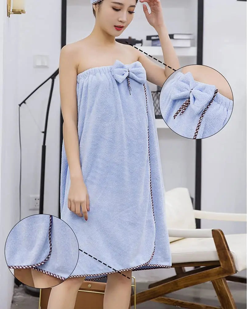 EcoWear Bow-Tie Microfiber Bath Wrap – 3 Colors