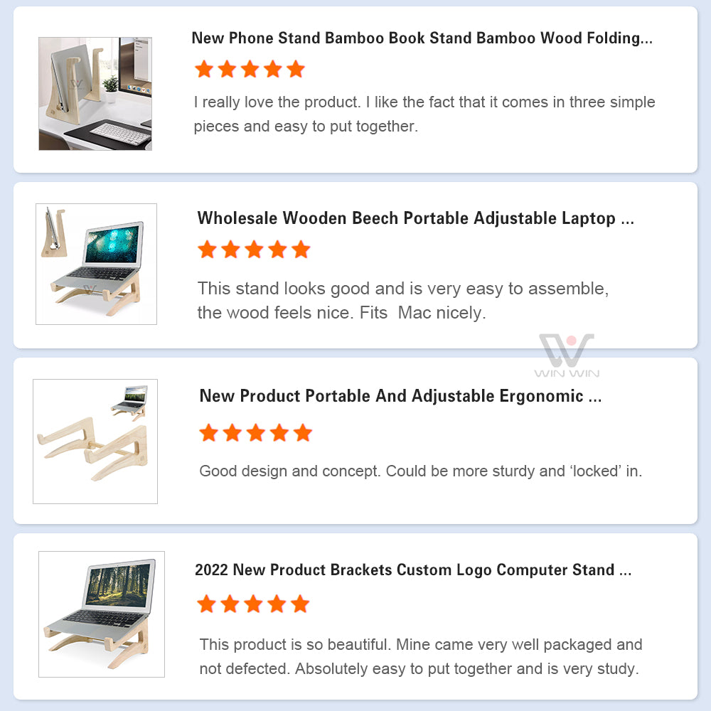 EcoHome Bamboo Laptop Stand