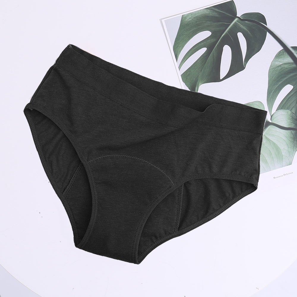 EcoWear Bamboo Leakproof Period Briefs – 5-Pack Multi-Color
