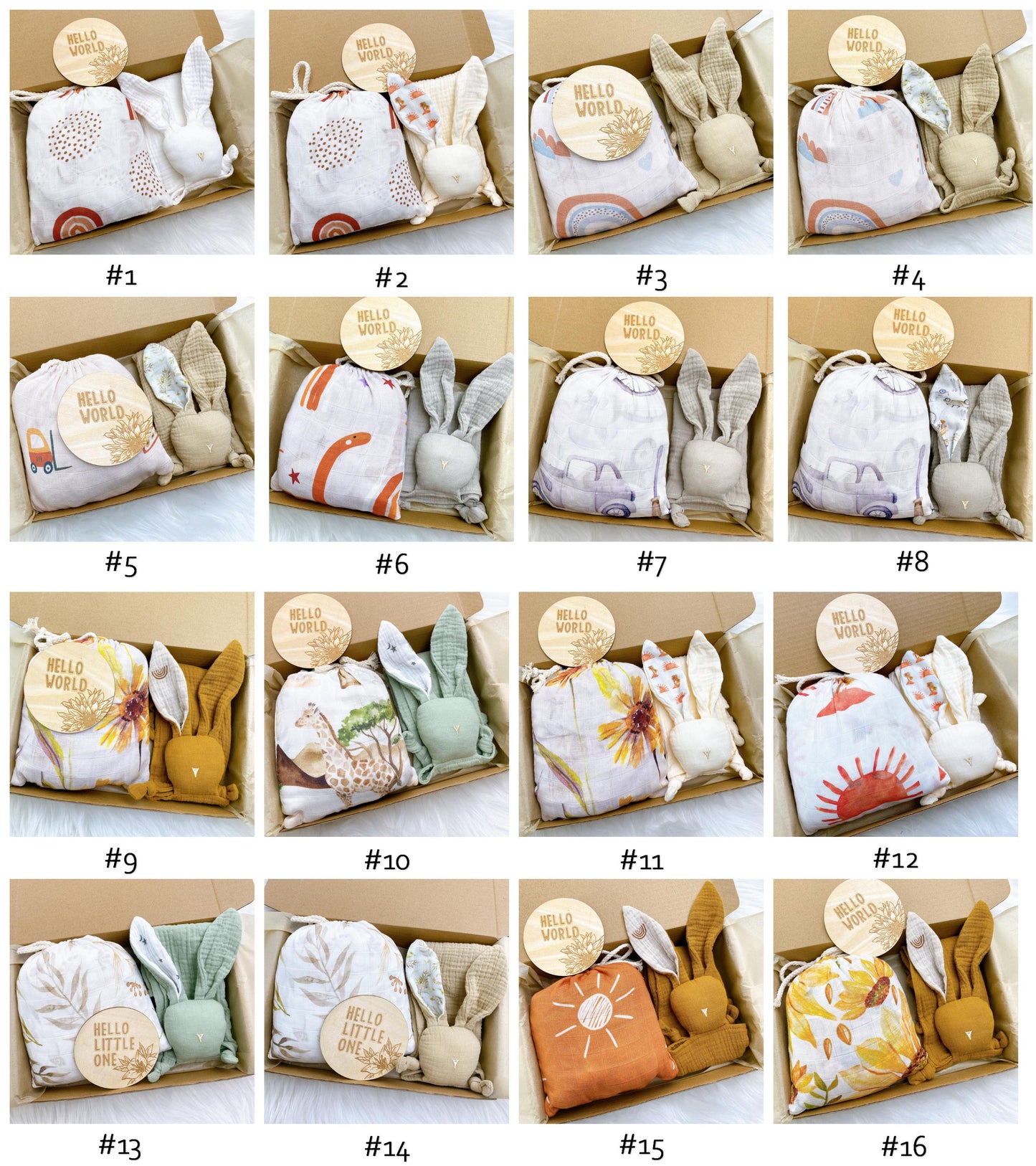 Ecolittle Hello World Newborn Gift Set