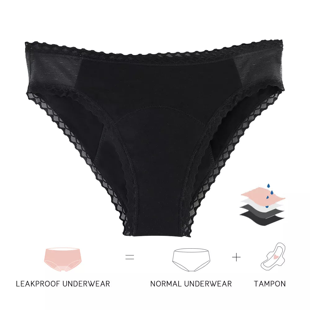 EcoWear Bamboo 4-Layer Leakproof Period Pant – Black