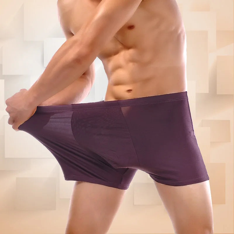 EcoWear Bamboo Classic Men’s Boxer Briefs – 4-Pack Multi-Color
