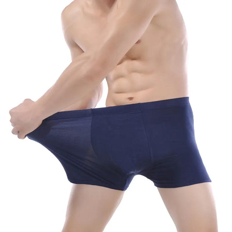 EcoWear Bamboo Classic Men’s Boxer Briefs – 4-Pack Multi-Color