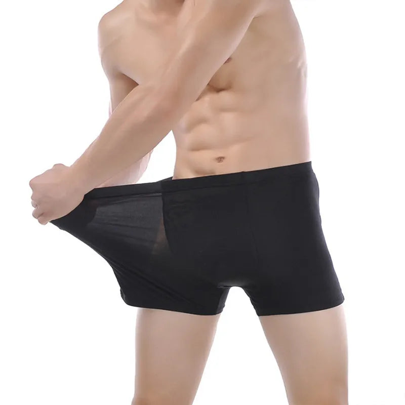 EcoWear Bamboo Classic Men’s Boxer Briefs – 4-Pack Multi-Color