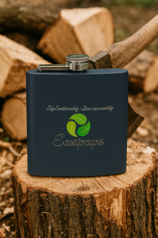 Eco-Friendly Stainless Steel Flask - ‘Sip Sustainably’ Design