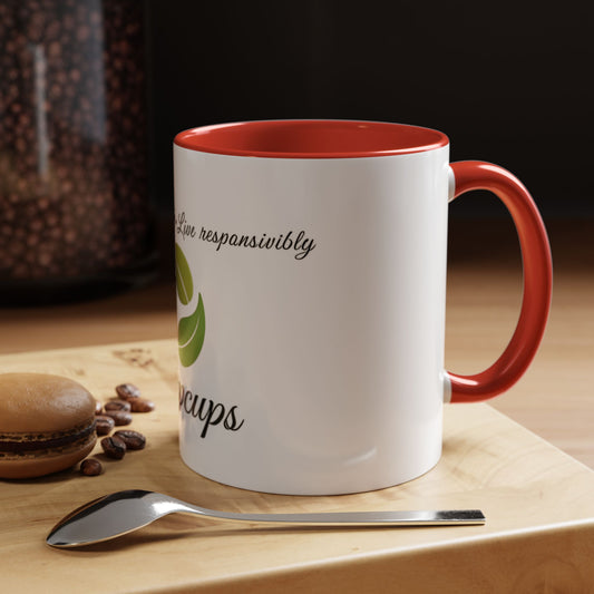 Ecosipcups Accent Coffee Mug - Sip Sustainably, Live Responsibly