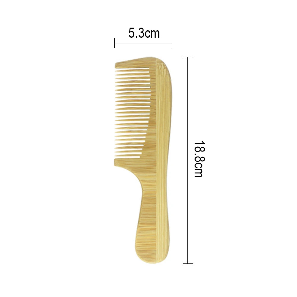 EcoCare Bamboo Comb Set – 3-Pack for Hair & Beard