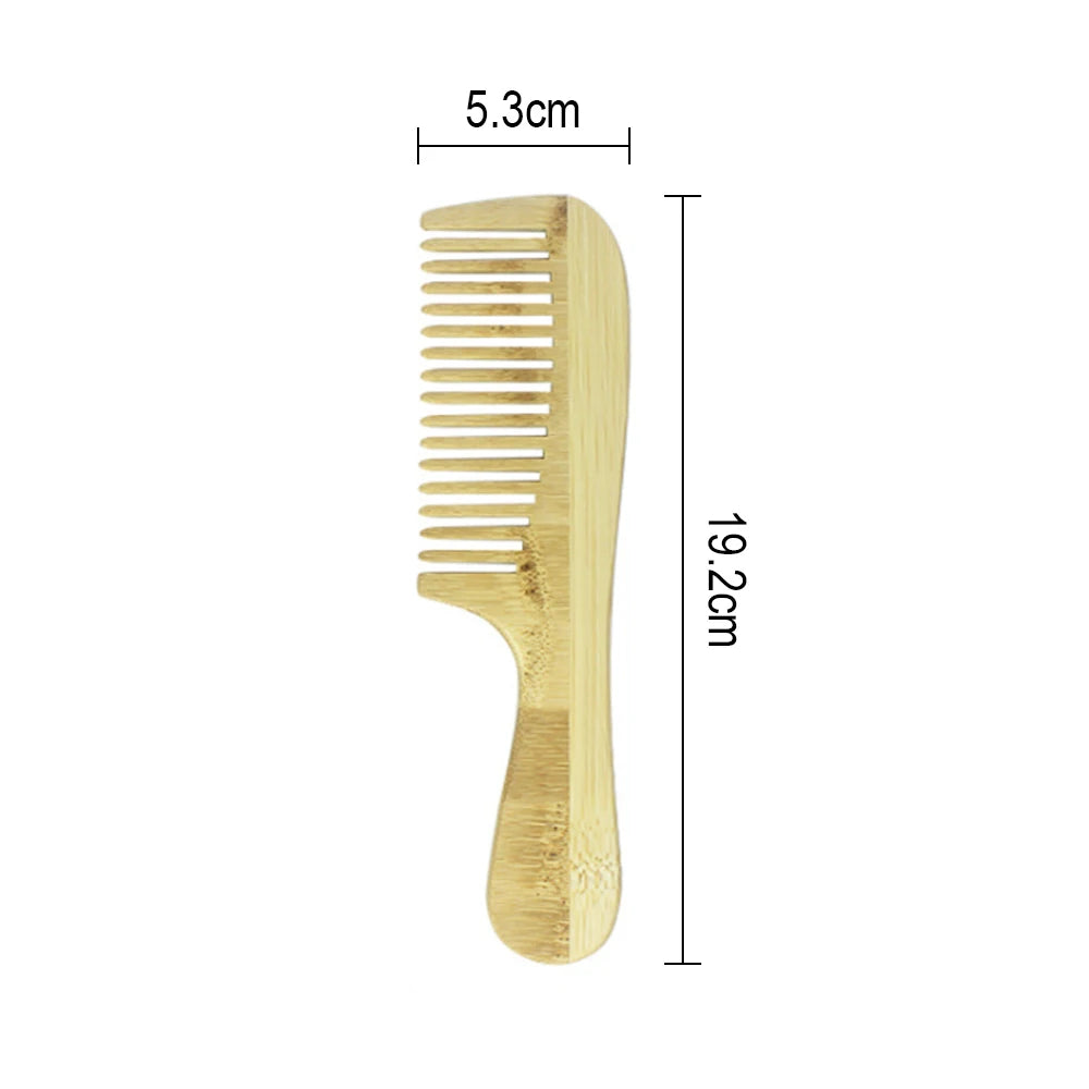 EcoCare Bamboo Comb Set – 3-Pack for Hair & Beard