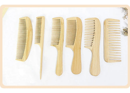 EcoCare Bamboo Comb Set – 3-Pack for Hair & Beard