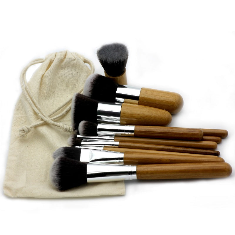 EcoCare Bamboo Makeup Brush Set – 11 Piece