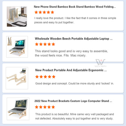 EcoHome Bamboo Laptop Stand