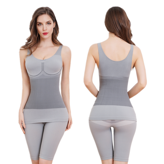 EcoWear Sculpting Seamless Shapewear Set – Grey