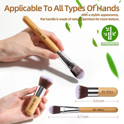 EcoCare Bamboo Makeup Brush Set – 11-Piece Vegan Beauty Kit