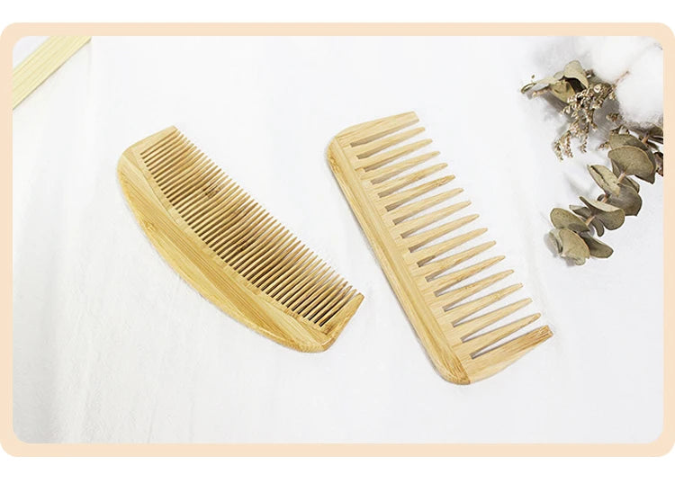 EcoCare Bamboo Comb Set – 3-Pack for Hair & Beard