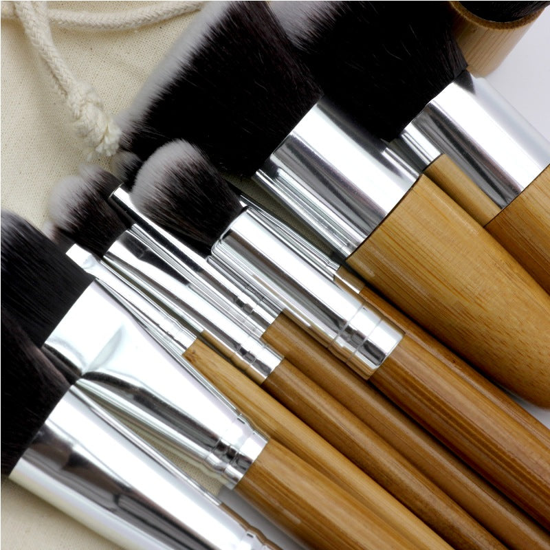 EcoCare Bamboo Makeup Brush Set – 11 Piece