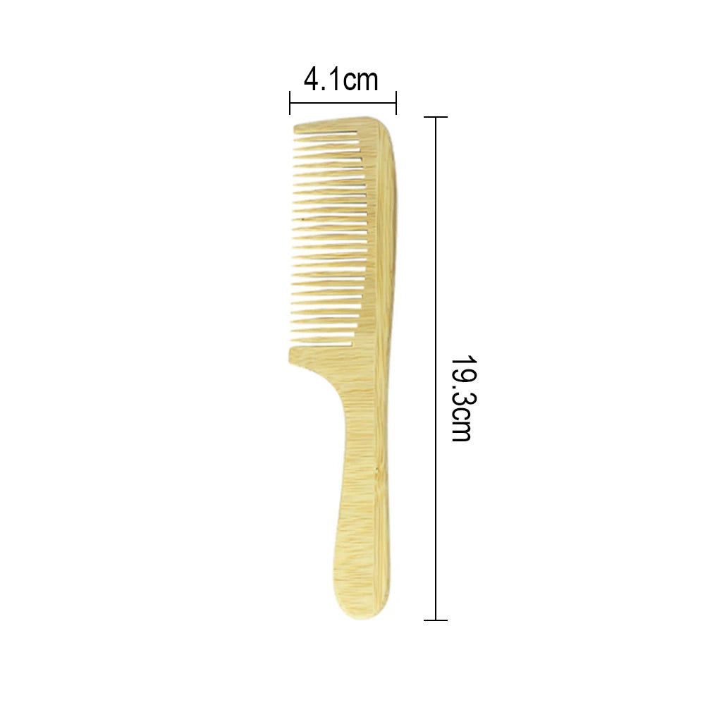 EcoCare Bamboo Comb Set – 3-Pack for Hair & Beard