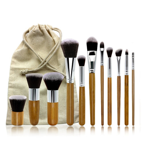 EcoCare Bamboo Makeup Brush Set – 11 Piece