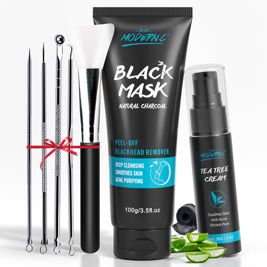 EcoCare Blackhead Removal Skincare Kit – Peel-Off Charcoal Mask, Tea Tree