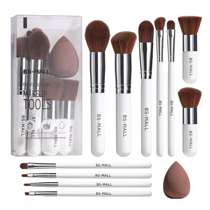 EcoCare Bamboo Makeup Brush Set – 11-Piece Vegan Beauty Kit