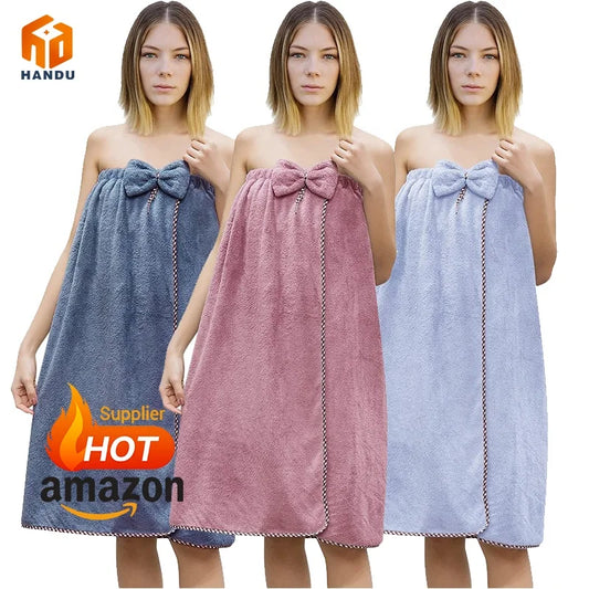 EcoWear Bow-Tie Microfiber Bath Wrap – 3 Colors