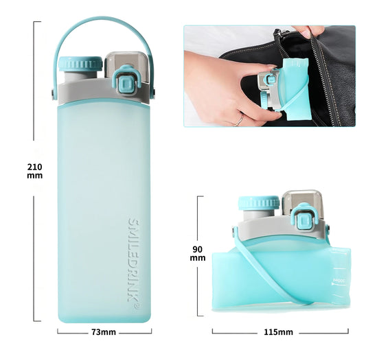 EcoFold™ Leak-Proof Water Bottle – Kids & Travel Edition