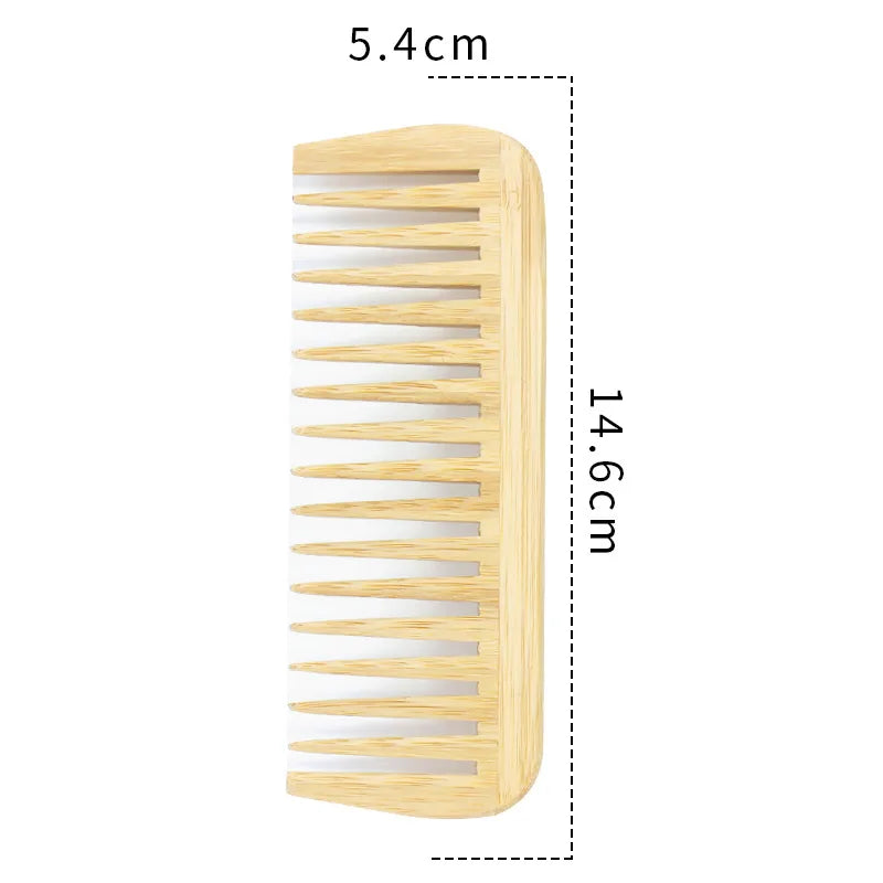EcoCare Bamboo Comb Set – 3-Pack for Hair & Beard