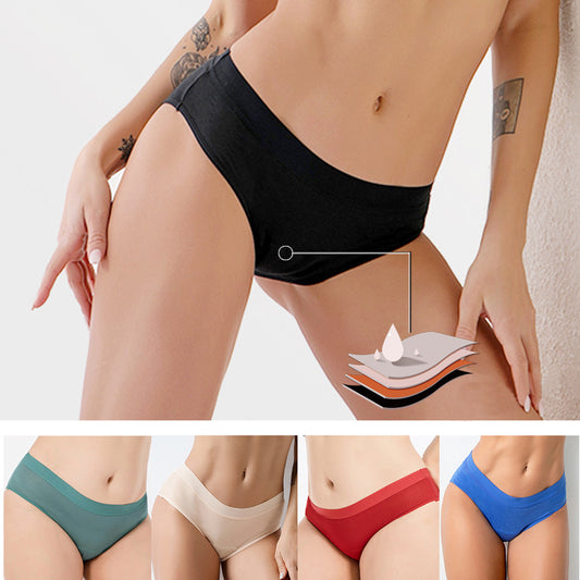 EcoWear Bamboo Leakproof Period Briefs – 5-Pack Multi-Color