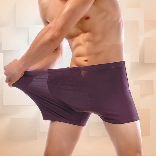 EcoWear Bamboo Classic Men’s Boxer Briefs – 4-Pack Multi-Color