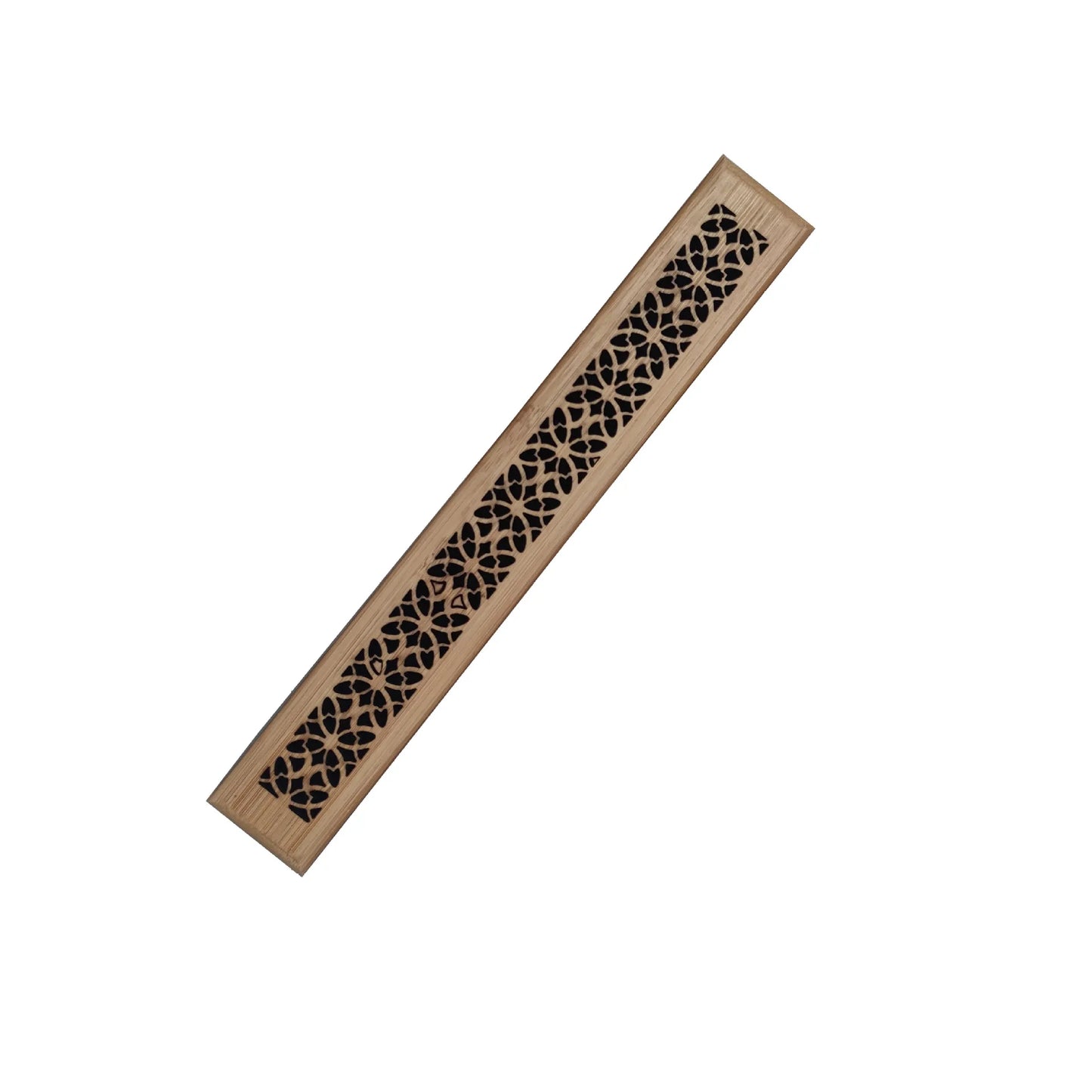 EcoHome Bamboo Carved Incense Holder Box