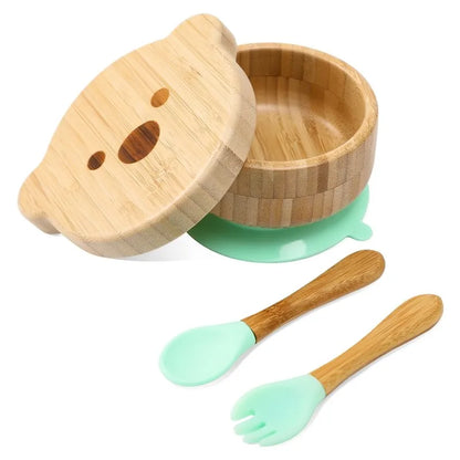 Ecolittle 10-Piece Bamboo & Silicone Baby Feeding & Teething Set