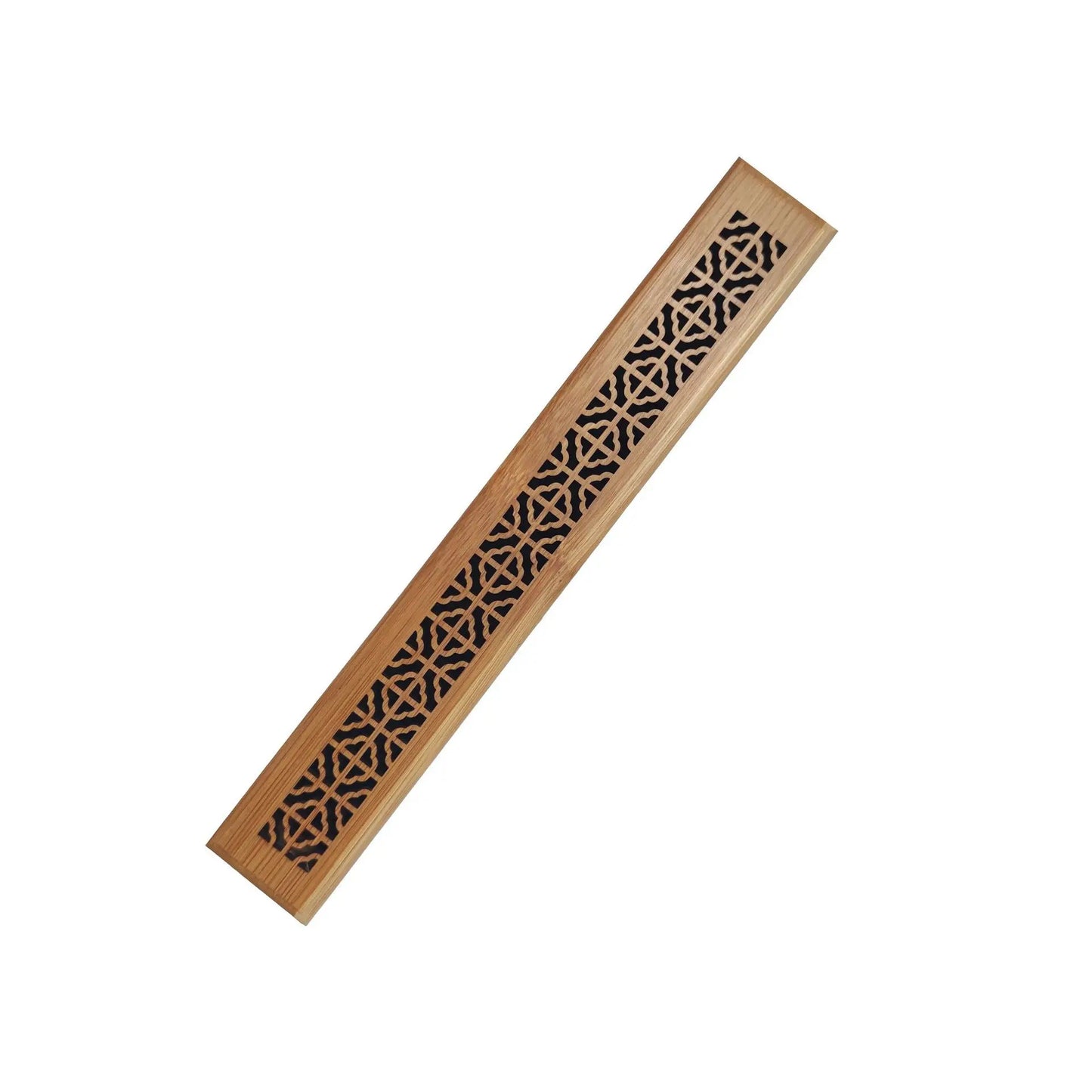 EcoHome Bamboo Carved Incense Holder Box