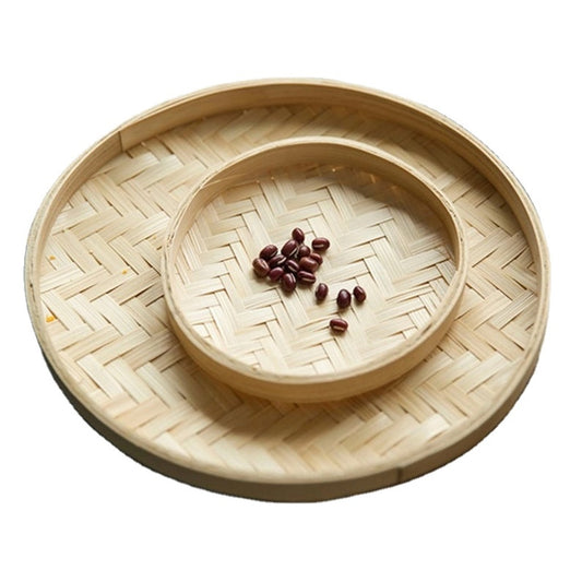 EcoHome Hand-Painted Bamboo Strainer – Decorative & Functional